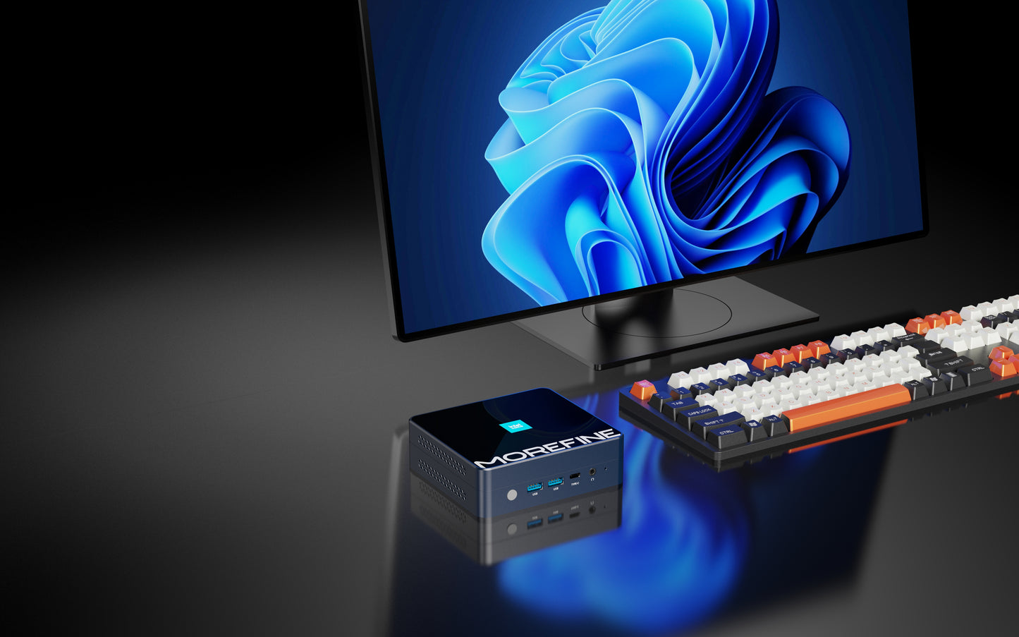 MOREFINE M9S DDR5 4800MHz N150 N305 Mini PC/PCIE3.0*4 SSD/WiFi6