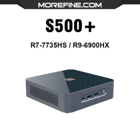 MOREFINE S500+ R7-7735HS/R9-6900HX 6400MHz DDR5 RAM Mini PC