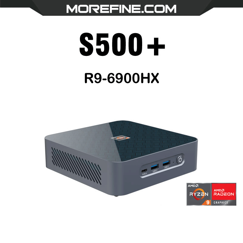 MOREFINE S500+ R9-6900HX 6400MHz DDR5 RAM Mini PC