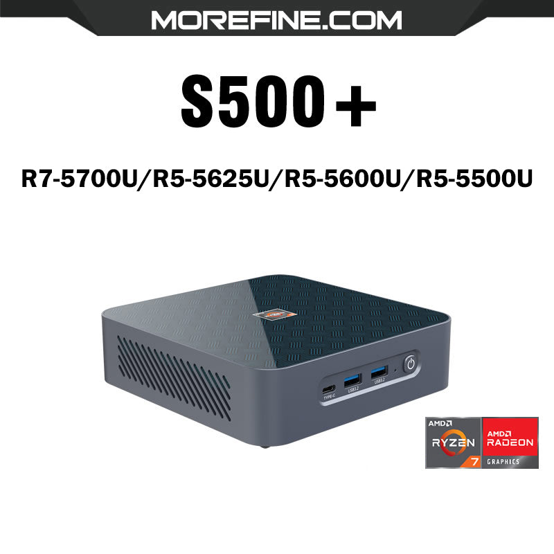 Morefine S500+ Mini PC AMD R7-5875U/R7-5700U//R5-5625U/R5-5600U/R5-5500U