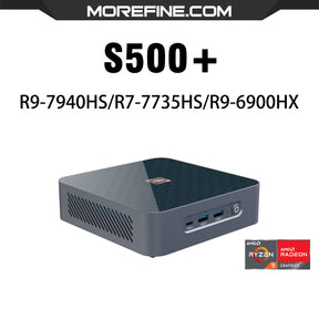 MOREFINE S500+ R9-7940HS/R7-7735HS/R9-6900HX 32GB 6400MHz DDR5 Mini PC