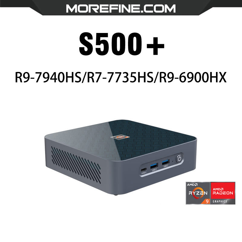 MOREFINE S500+ R9-7940HS/R7-7735HS/R9-6900HX 32GB 6400MHz DDR5 Mini PC