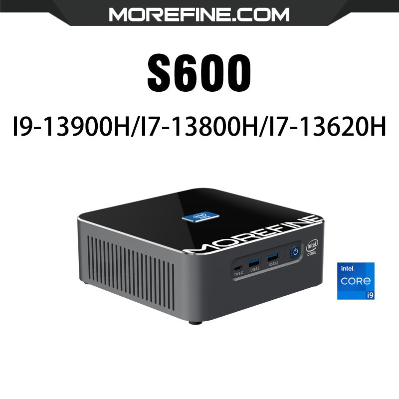 Morefine S600 Mini PC Intel CoreI i9-13900H/i7-13800H/i7-13620H