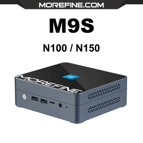 MOREFINE M9S Crucial DDR5 4800MHz N100 N150 Mini PC/PCIE3.0*4 SSD/WiFi6E/DC Charging