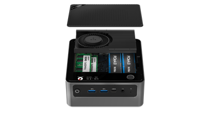 S700 Intel Ultra 7 155H Mini PC with Fingerprint Unlocking and Colorful RGB Light