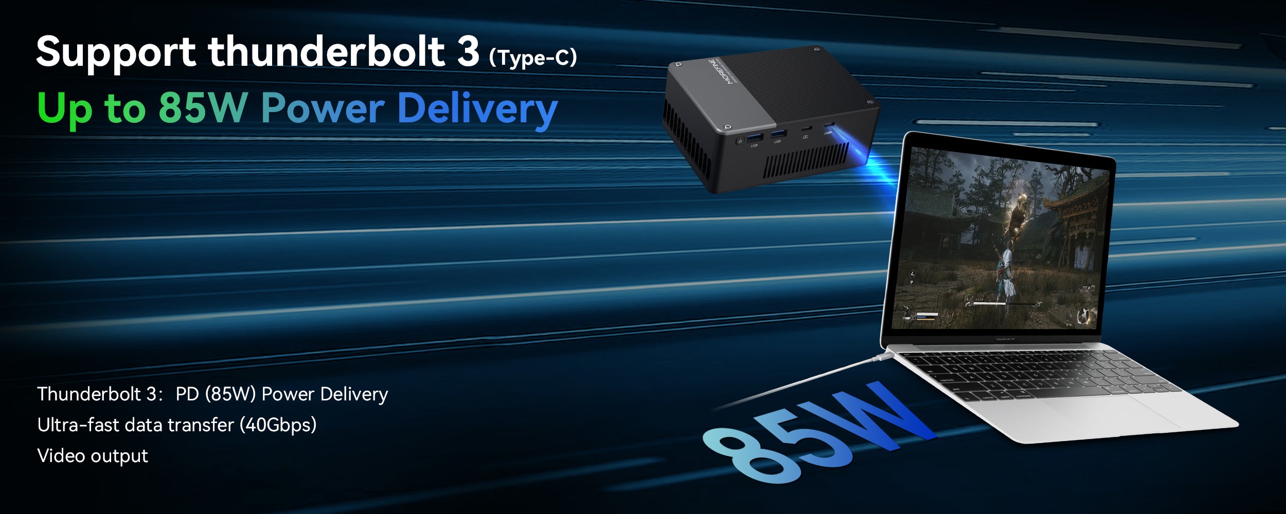 MOREFINE G1 External GPU Docking Station 12G GDDR6 4080M – MOREFINE