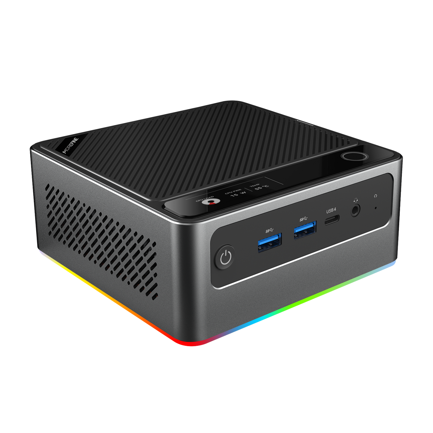 S700 Intel Ultra 7 155H Mini PC with Fingerprint Unlocking and Colorful RGB Light