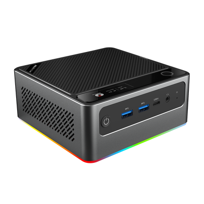 S700 Intel Ultra 7 155H Mini PC with Fingerprint Unlocking and Colorful RGB Light