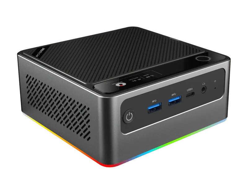 S700 Intel Ultra 7 155H Mini PC with Fingerprint Unlocking and Colorful RGB Light